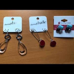 Group of Charming Charlie earrings